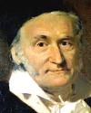 Oil painting of mathematician and philosopher Carl Friedrich Gauss by G. Biermann (1824-1908). Public Domain.