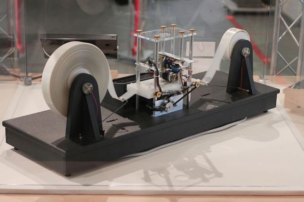 A Turing Machine, without infinite tape. Image: Rocky Acosta, via Wikimedia Commons.